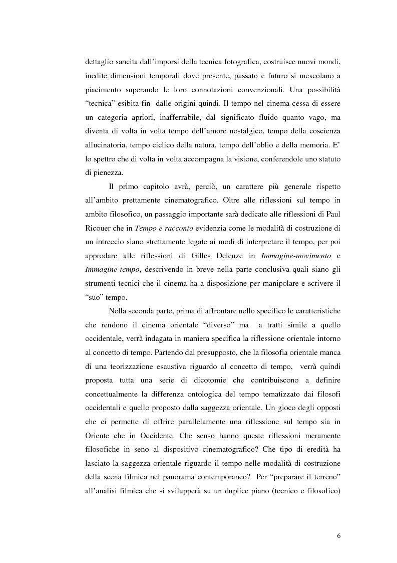 Anteprima della tesi: Il tempo nel cinema orientale contemporaneo, Pagina 4