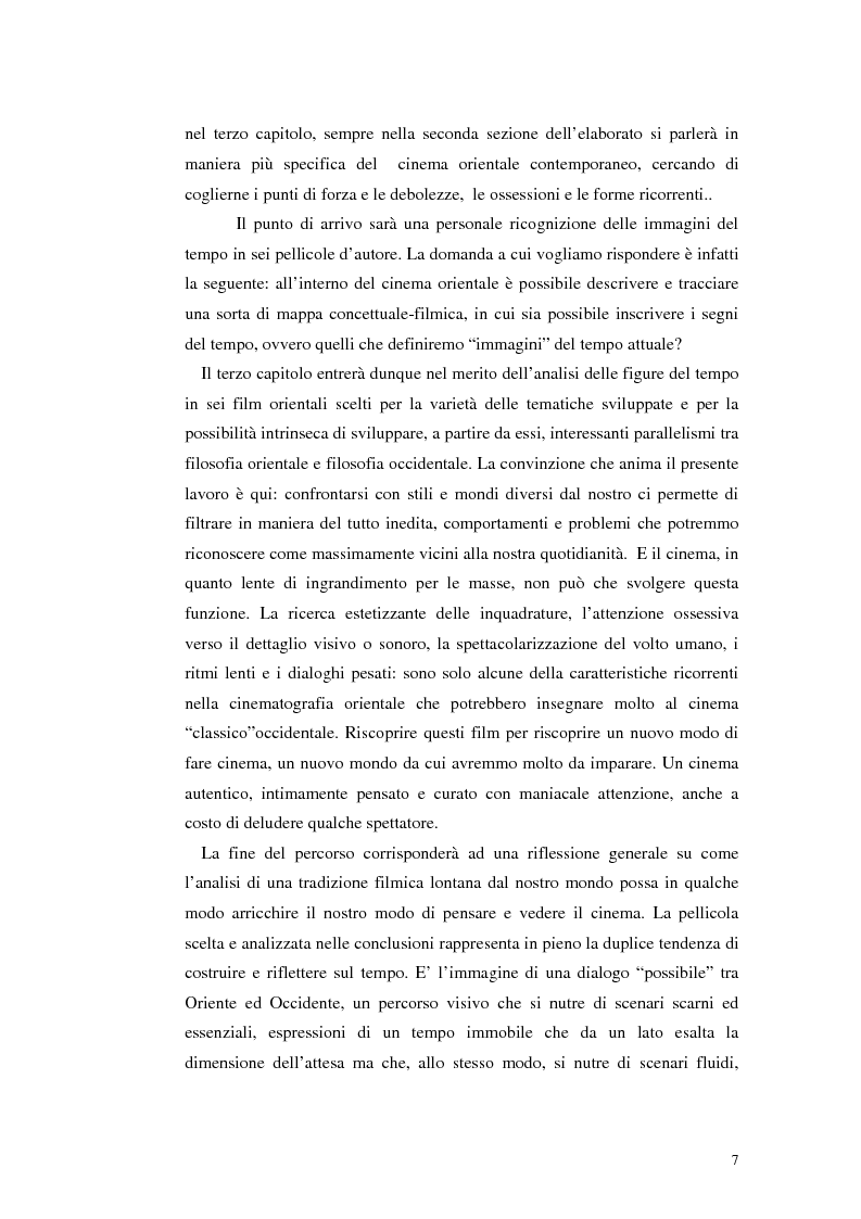 Anteprima della tesi: Il tempo nel cinema orientale contemporaneo, Pagina 5