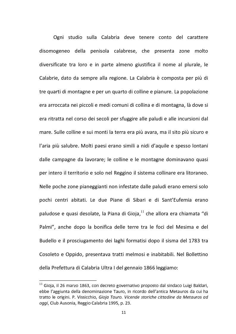 Anteprima della tesi: L'emigrazione calabrese (1880-1914): i problemi, i protagonisti, la stampa, Pagina 11