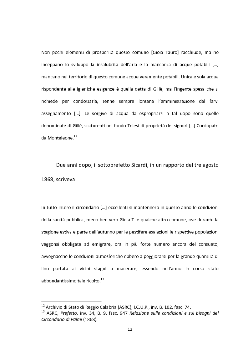 Anteprima della tesi: L'emigrazione calabrese (1880-1914): i problemi, i protagonisti, la stampa, Pagina 12