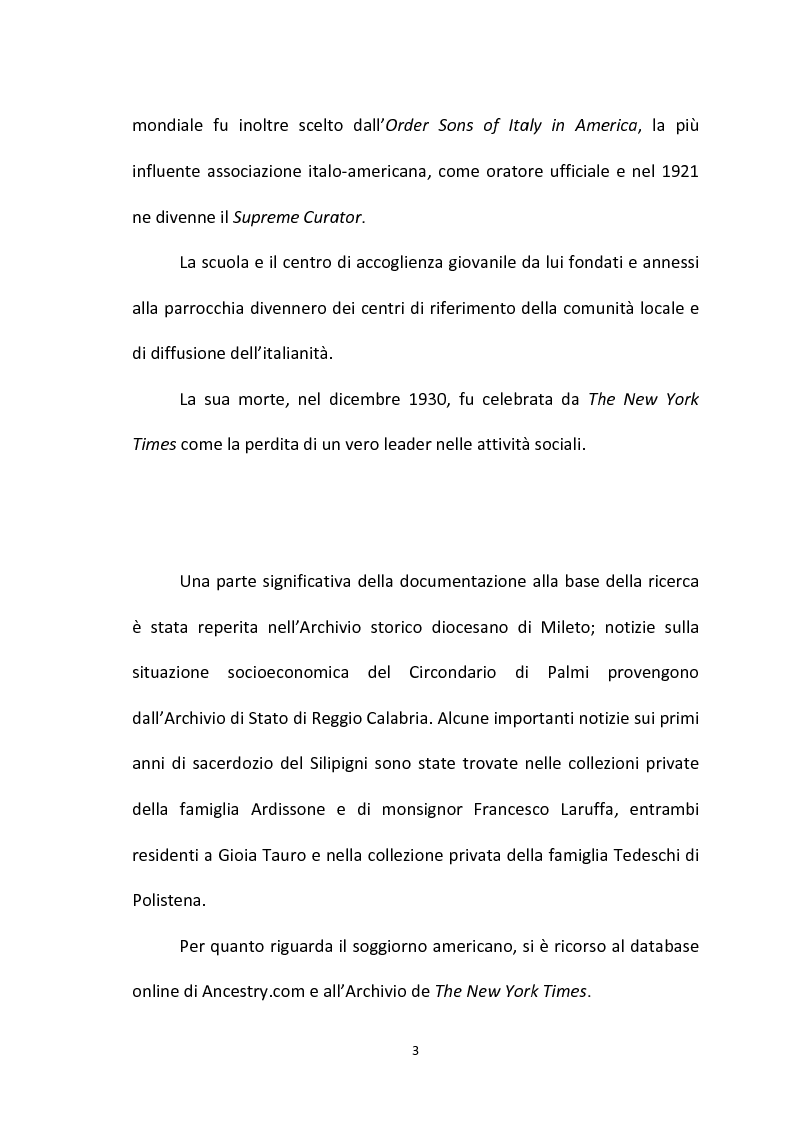 Anteprima della tesi: L'emigrazione calabrese (1880-1914): i problemi, i protagonisti, la stampa, Pagina 3