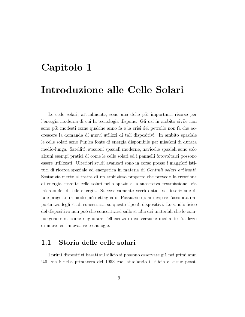 Anteprima della tesi: Celle solari ad alta efficienza in GaAs per applicazioni spaziali, Pagina 2