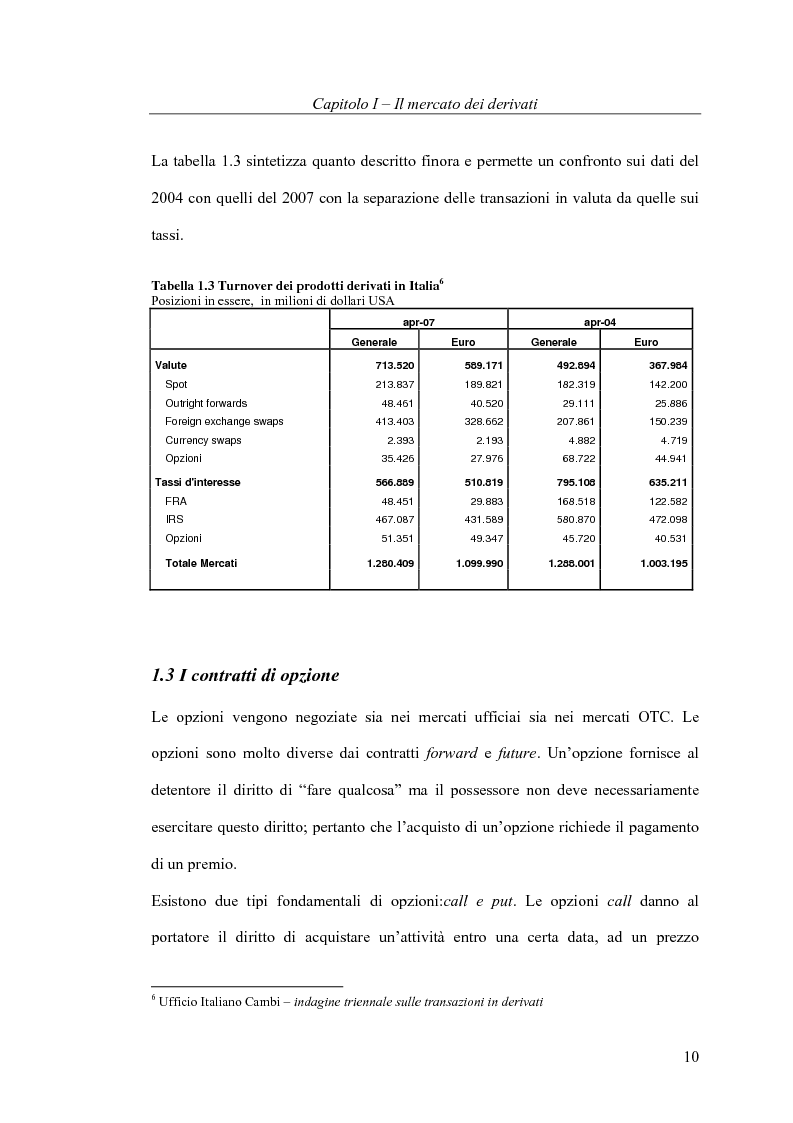 Anteprima della tesi: Il pricing delle opzioni: implicazioni operative del modello di Heston, Pagina 10