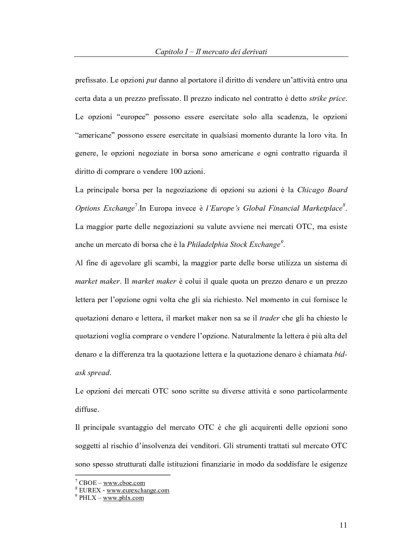 Anteprima della tesi: Il pricing delle opzioni: implicazioni operative del modello di Heston, Pagina 11