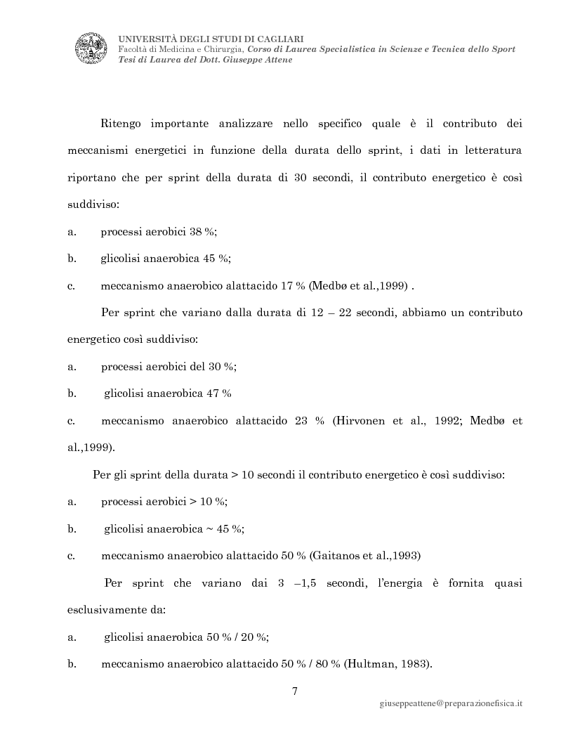 Anteprima della tesi: Studio sulle variabili metaboliche condizionanti la repeated sprint ability nei calciatori, Pagina 4