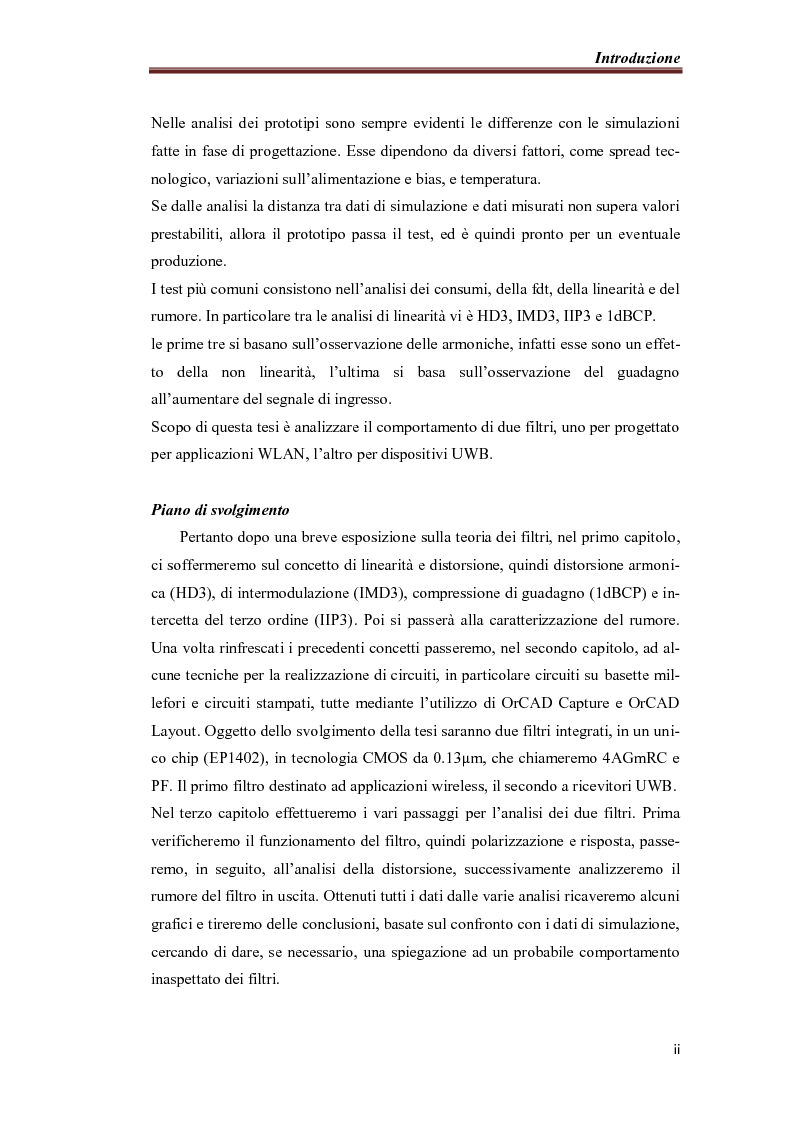 Anteprima della tesi: Misure su filtri e amplificatori integrati, Pagina 2