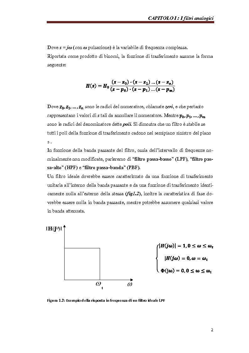 Anteprima della tesi: Misure su filtri e amplificatori integrati, Pagina 4
