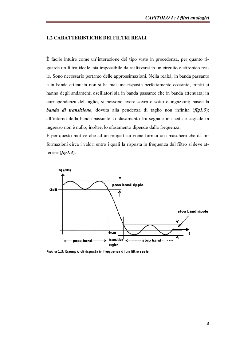 Anteprima della tesi: Misure su filtri e amplificatori integrati, Pagina 5