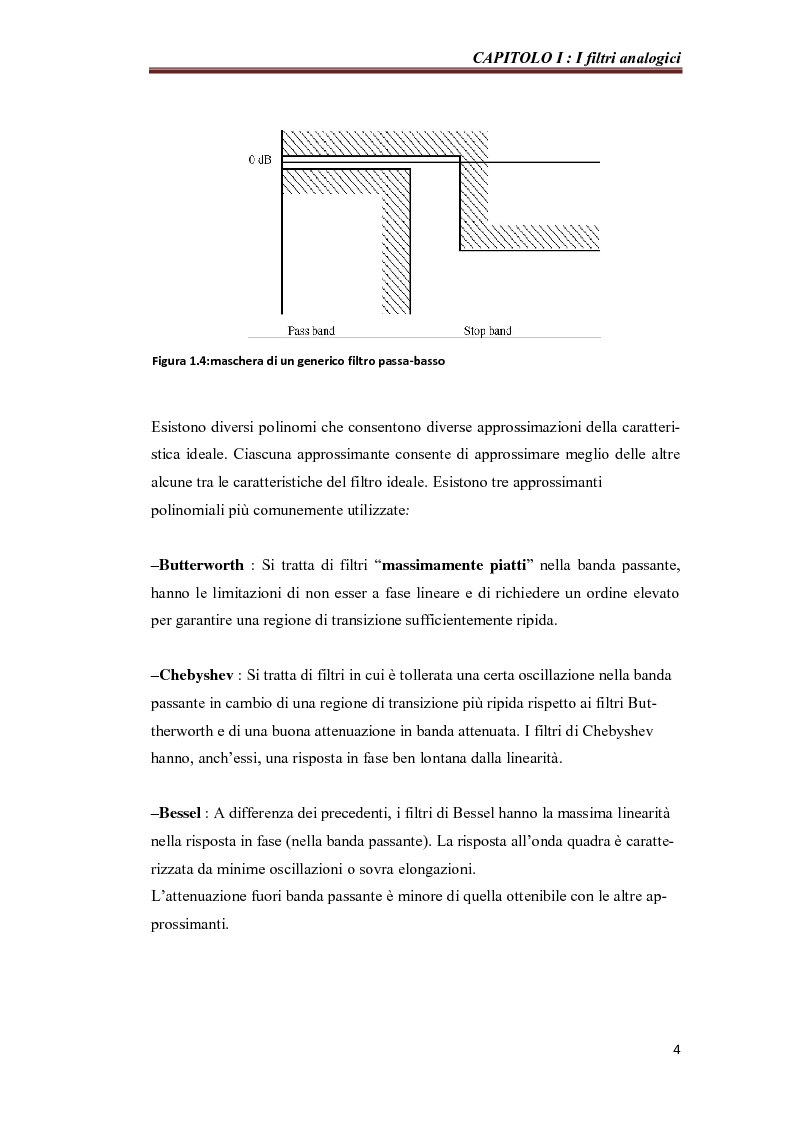 Anteprima della tesi: Misure su filtri e amplificatori integrati, Pagina 6