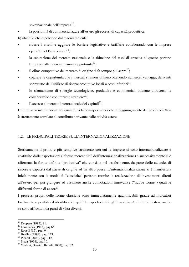 Anteprima della tesi: Le strategie di internazionalizzazione: il licensing in PH&T, Pagina 8