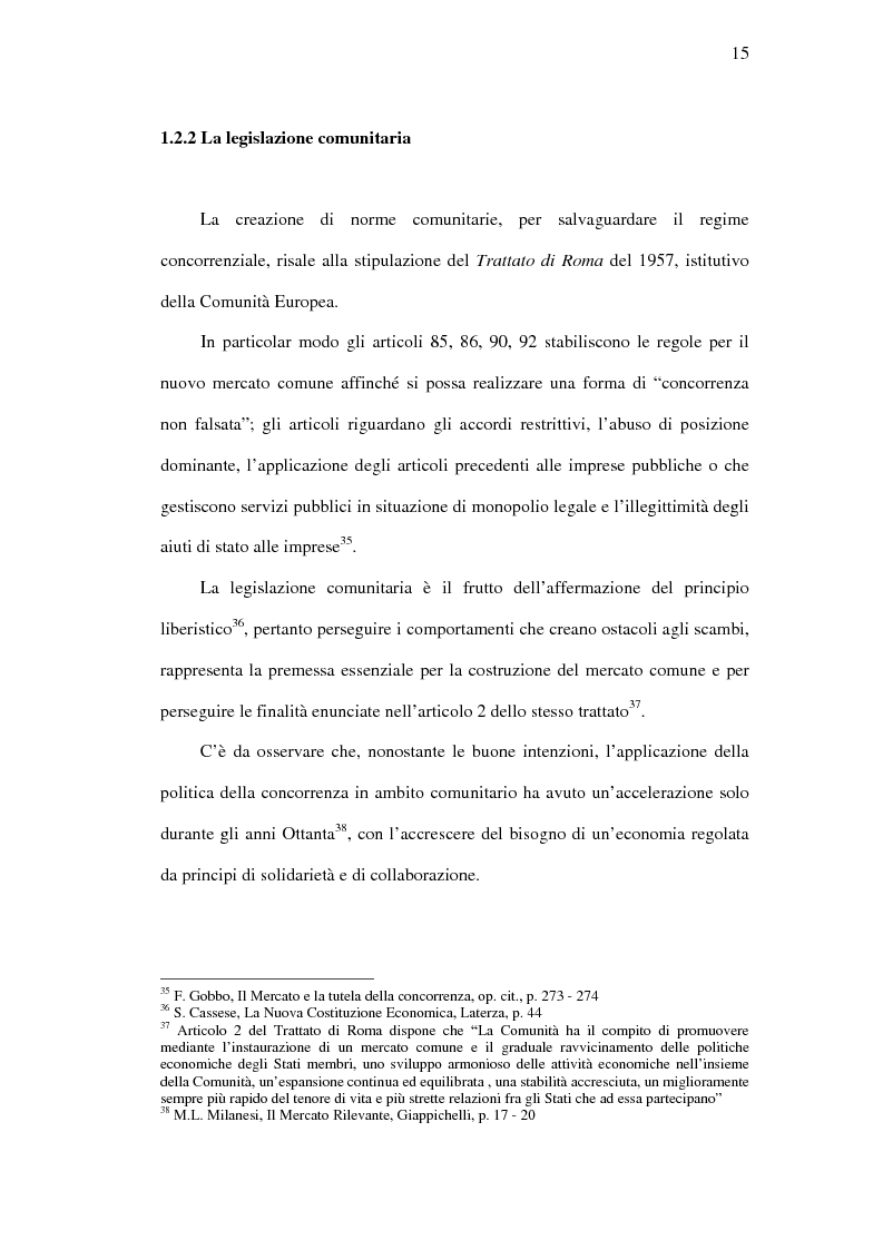 Anteprima della tesi: I mercati rilevanti tra ricostruzione economica e sindacato giurisdizionale, Pagina 15