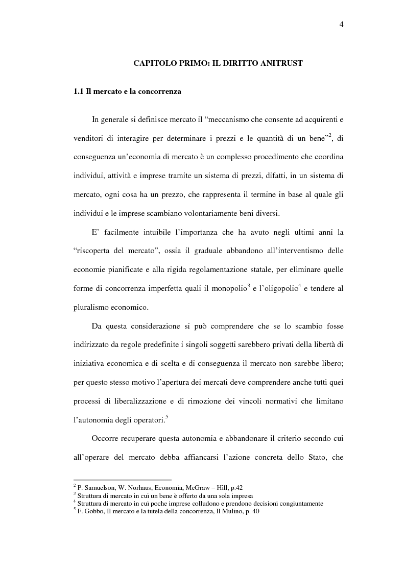 Anteprima della tesi: I mercati rilevanti tra ricostruzione economica e sindacato giurisdizionale, Pagina 4
