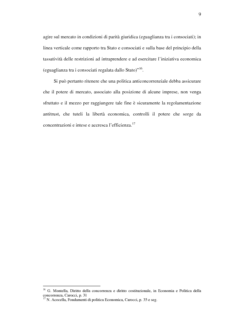 Anteprima della tesi: I mercati rilevanti tra ricostruzione economica e sindacato giurisdizionale, Pagina 9