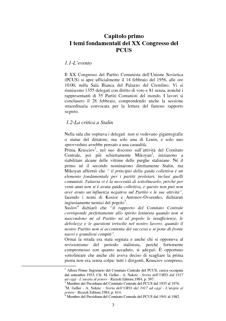 Anteprima della tesi: La politica estera dell'Unione Sovietica e il XX Congresso del PCUS, Pagina 2