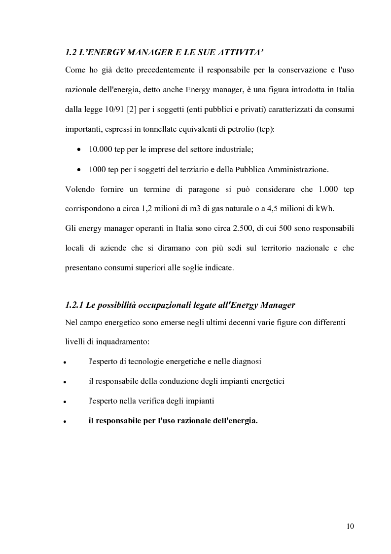 Anteprima della tesi: Il ruolo dell' Energy Manager nella riqualificazione energetica di un centro di riabilitazione motoria, Pagina 7