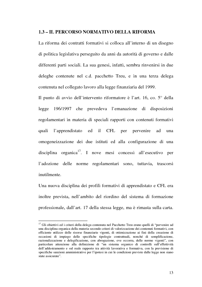 Anteprima della tesi: Contratti formativi e mercato del lavoro, Pagina 12