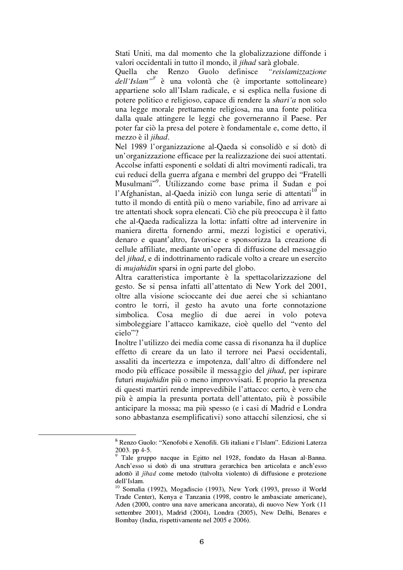 Anteprima della tesi: 11 settembre 2001 - La reazione dell'Islam in Occidente, Pagina 4