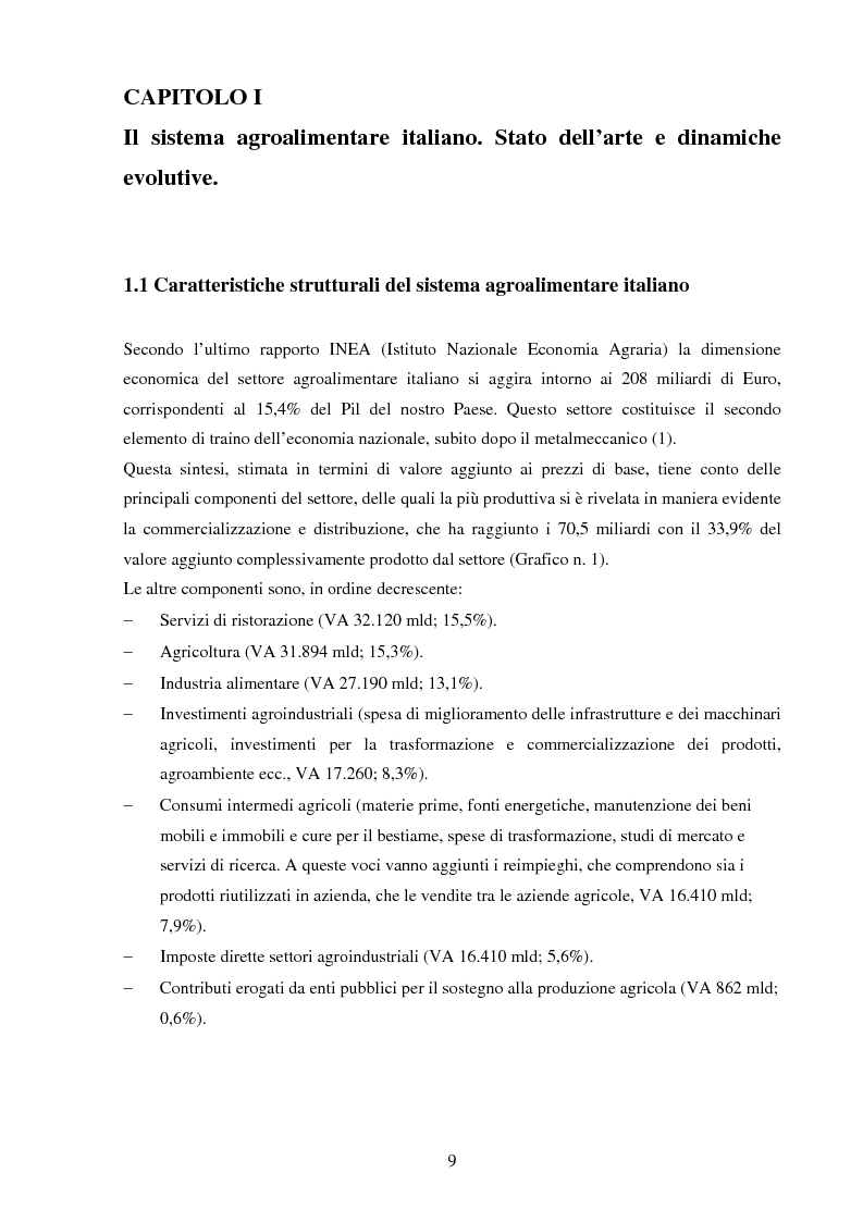 Anteprima della tesi: La valorizzazione dei prodotti tipici. Le potenzialità e gli strumenti a sostegno del comparto nel Sannio, Pagina 5