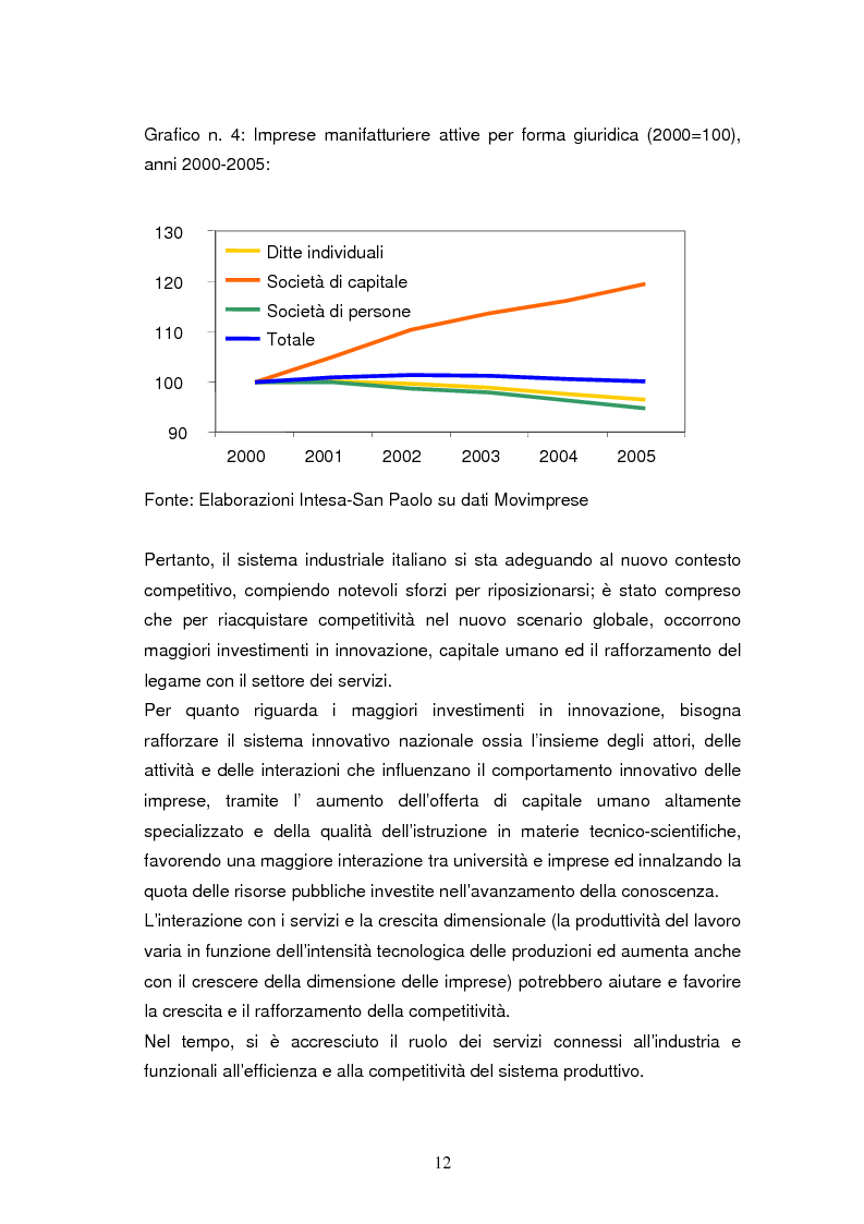 Anteprima della tesi: Le dinamiche di terziarizzazione dell'economia: un'indagine comparata sulla Regione Umbria, Pagina 10