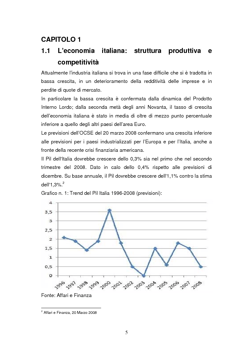 Anteprima della tesi: Le dinamiche di terziarizzazione dell'economia: un'indagine comparata sulla Regione Umbria, Pagina 3