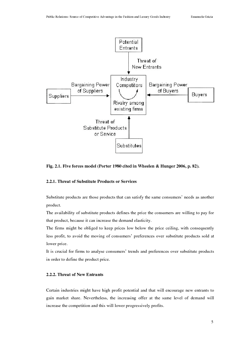 Anteprima della tesi: Public Relations: Source of Competitive Advantage in the Fashion and Luxury Goods Industry, Pagina 5