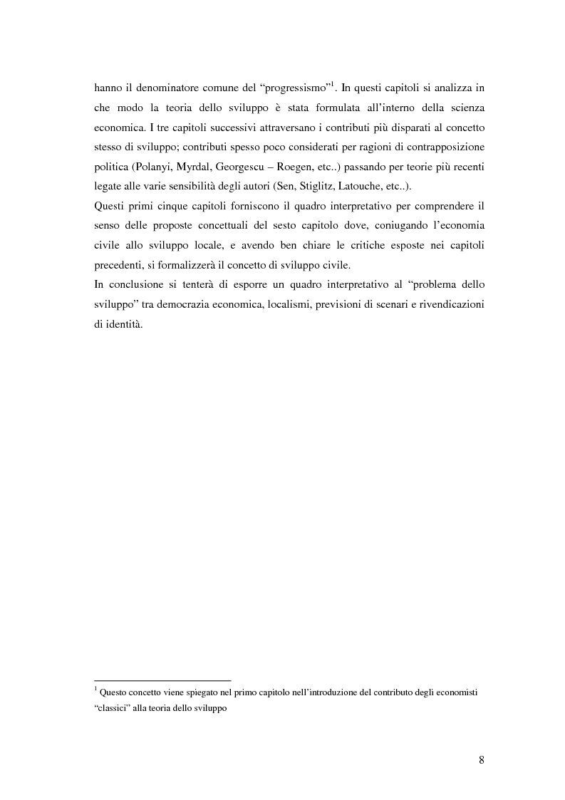 Anteprima della tesi: Sviluppo civile: per una critica simpatetica del paradigma dello sviluppo, Pagina 5