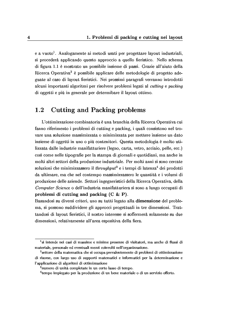 Anteprima della tesi: Modelli e algoritmi per l'ottimizzazione di layout fieristici, Pagina 6
