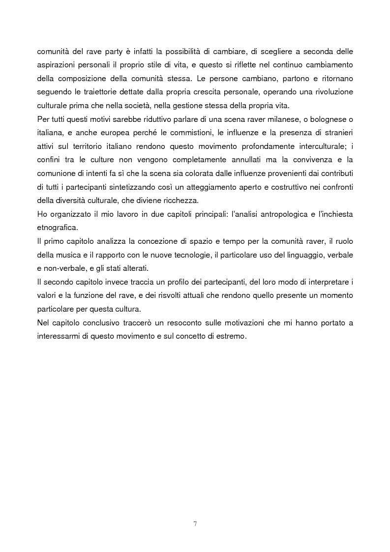Anteprima della tesi: Il rave come fenomeno metropolitano: un'analisi antropologica, Pagina 5