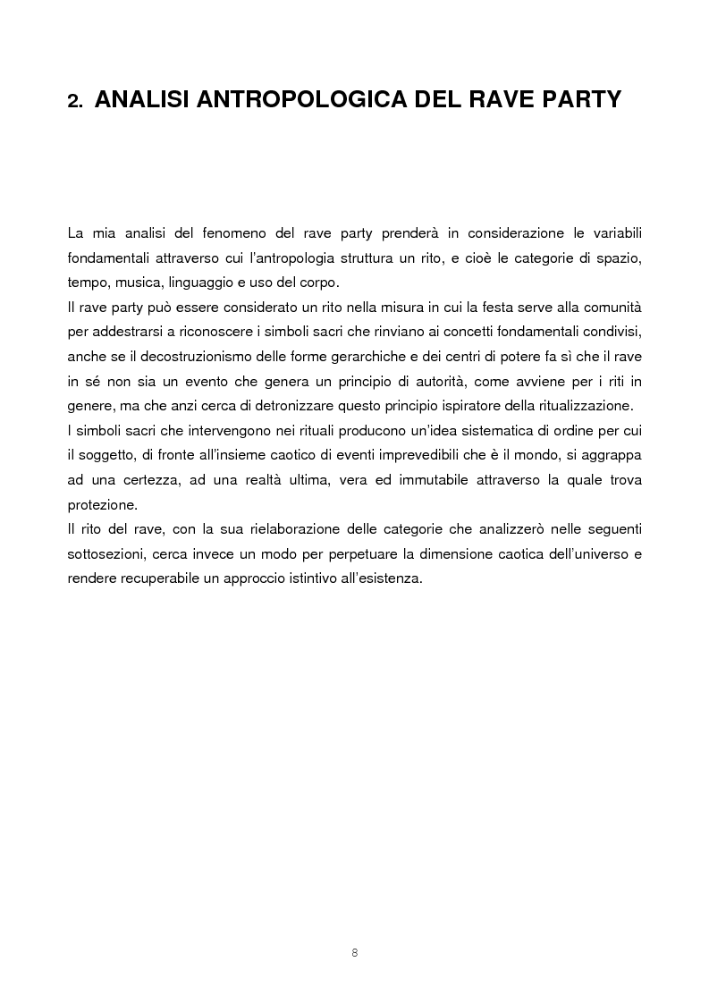 Anteprima della tesi: Il rave come fenomeno metropolitano: un'analisi antropologica, Pagina 6