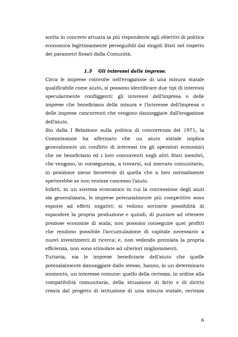 Anteprima della tesi: Gli aiuti di stato per il salvataggio e la ristrutturazione di imprese in difficoltà: il caso Alitalia, Pagina 6