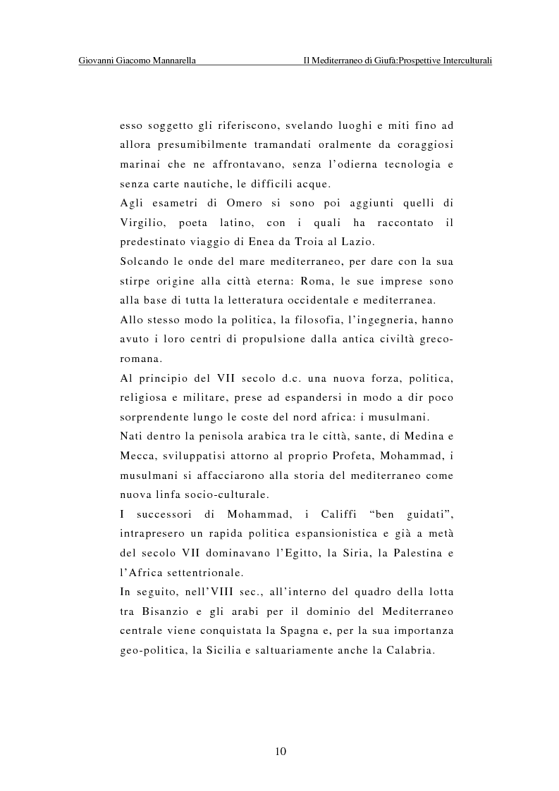Anteprima della tesi: Il Mediterraneo di Giufà: prospettive interculturali, Pagina 6