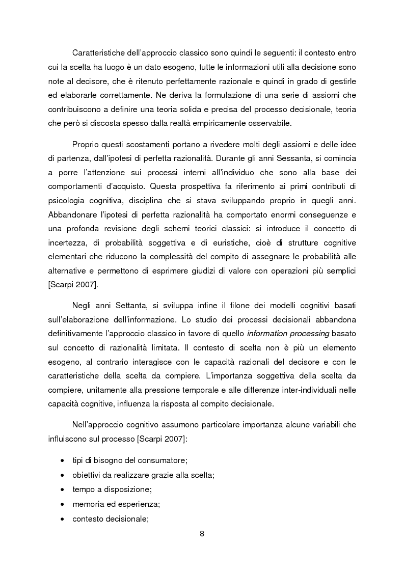Anteprima della tesi: La propensione all'indebitamento: fattori razionali ed emotivi nel processo decisionale del consumatore, Pagina 4