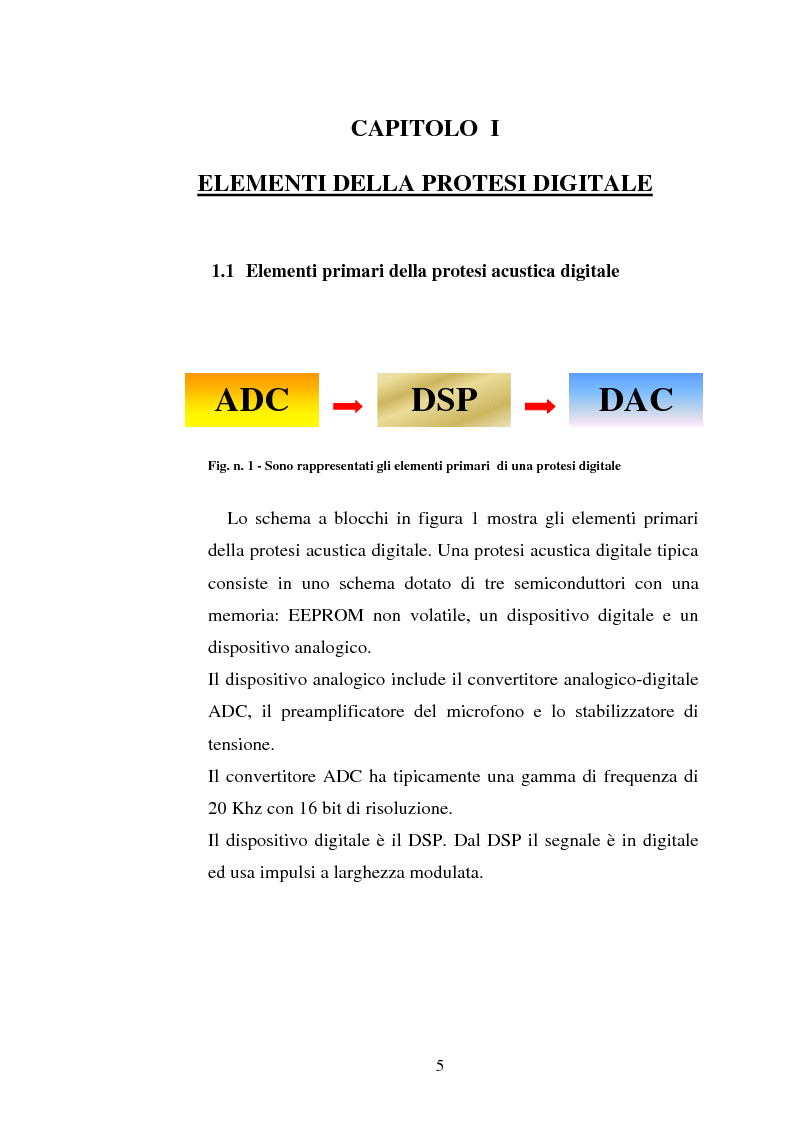 Anteprima della tesi: Protesi digitali e sistemi di riduzione del rumore ambientale, Pagina 2