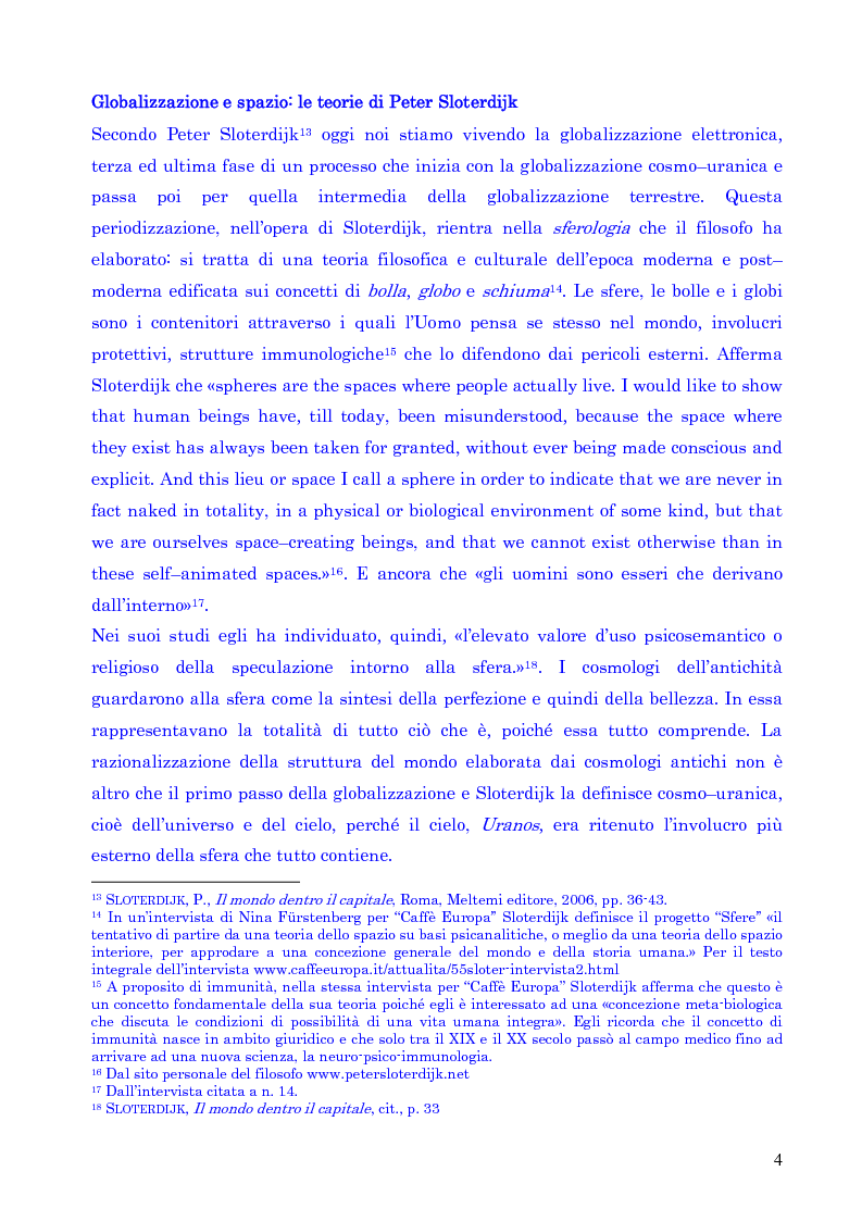 Anteprima della tesi: Il concetto di spazio nell'era della globalizzazione, Pagina 4