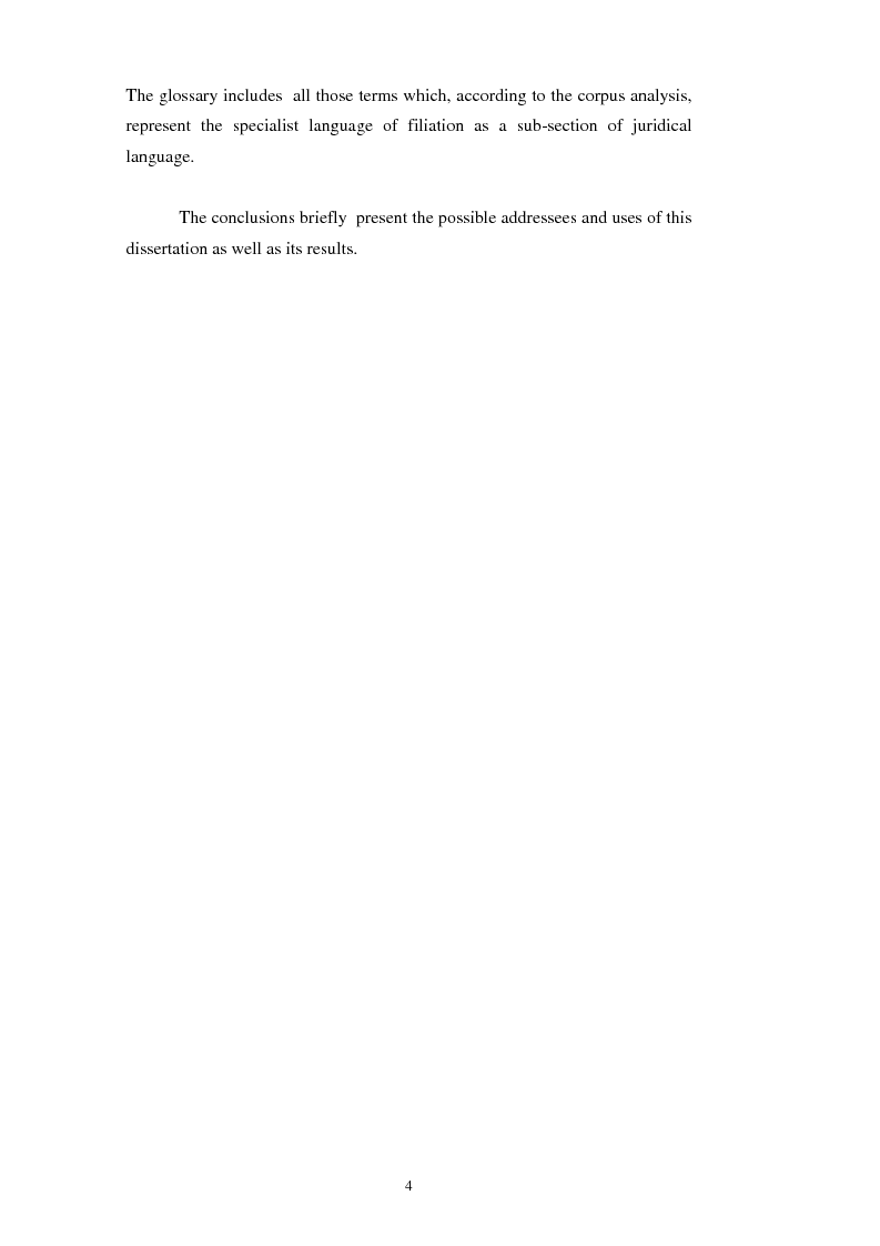 Anteprima della tesi: Teoria e pratica della traduzione: la filiazione e le sentenze del ''Journal del tribunaux'', Pagina 4