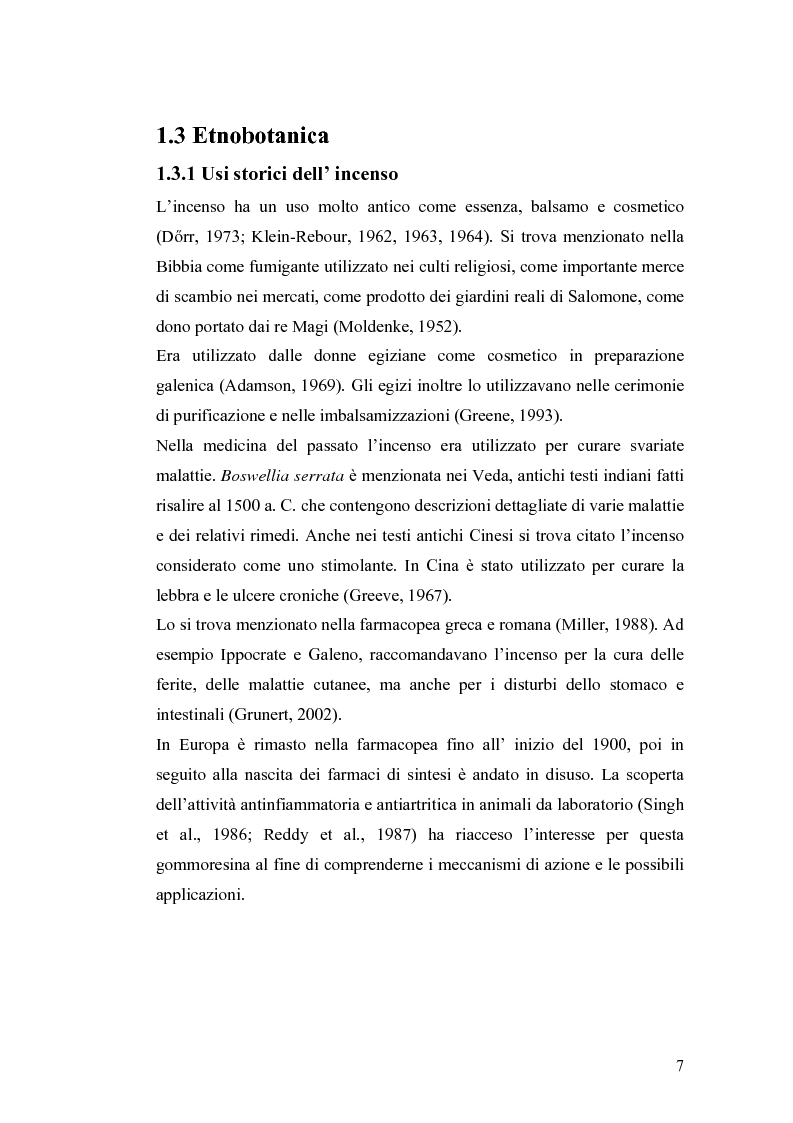 Anteprima della tesi: Effetto di un estratto di Boswellia serrata e di acido 3-o-acetil-11-cheto-beta-boswellico sulle metalloproteasi di matrice 2 e 9 di cheratinociti, Pagina 7