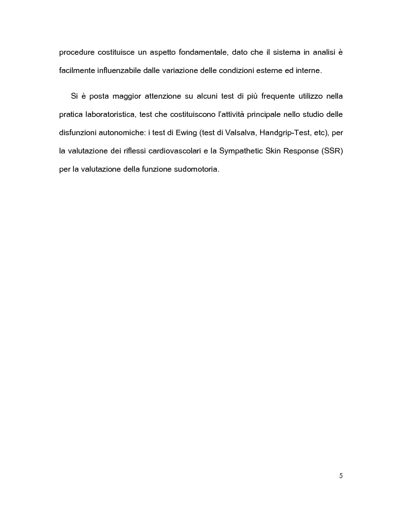 Anteprima della tesi: Il ruolo del tecnico di neurofisiopatologia e la sua interazione con il paziente in un laboratorio di esplorazione funzionale del Sistema Nervoso Autonomo., Pagina 4