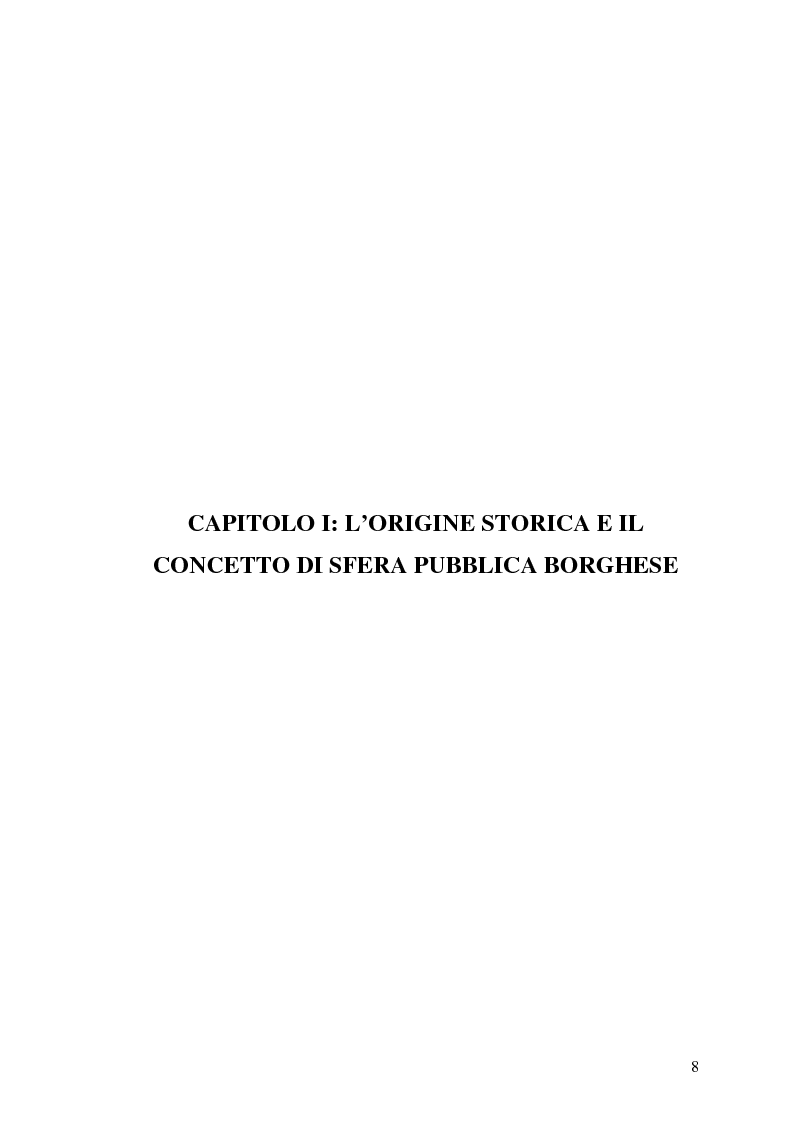 Anteprima della tesi: L'opinione pubblica nel pensiero politico del primo Habermas, Pagina 6