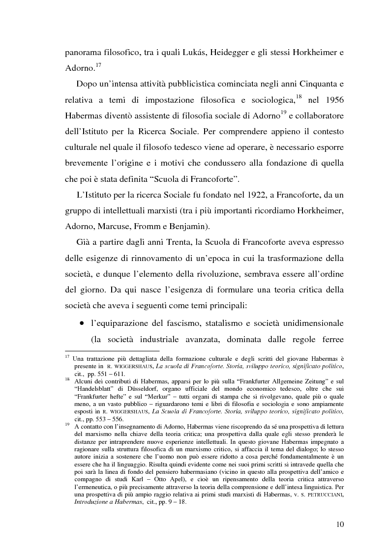 Anteprima della tesi: L'opinione pubblica nel pensiero politico del primo Habermas, Pagina 8