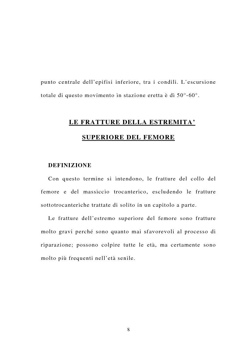 Anteprima della tesi: La frattura del collo del femore nell'anziano, Pagina 6