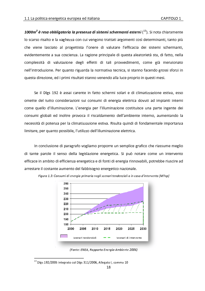 Anteprima della tesi: Building automation ed efficienza energetica: metodologia di valutazione del risparmio energetico conseguibile mediante controllo integrato dell'illuminazione e delle protezioni solari, Pagina 12