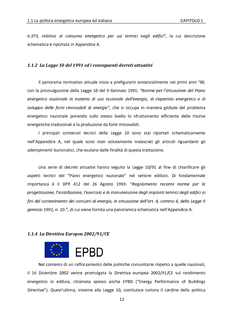 Anteprima della tesi: Building automation ed efficienza energetica: metodologia di valutazione del risparmio energetico conseguibile mediante controllo integrato dell'illuminazione e delle protezioni solari, Pagina 6