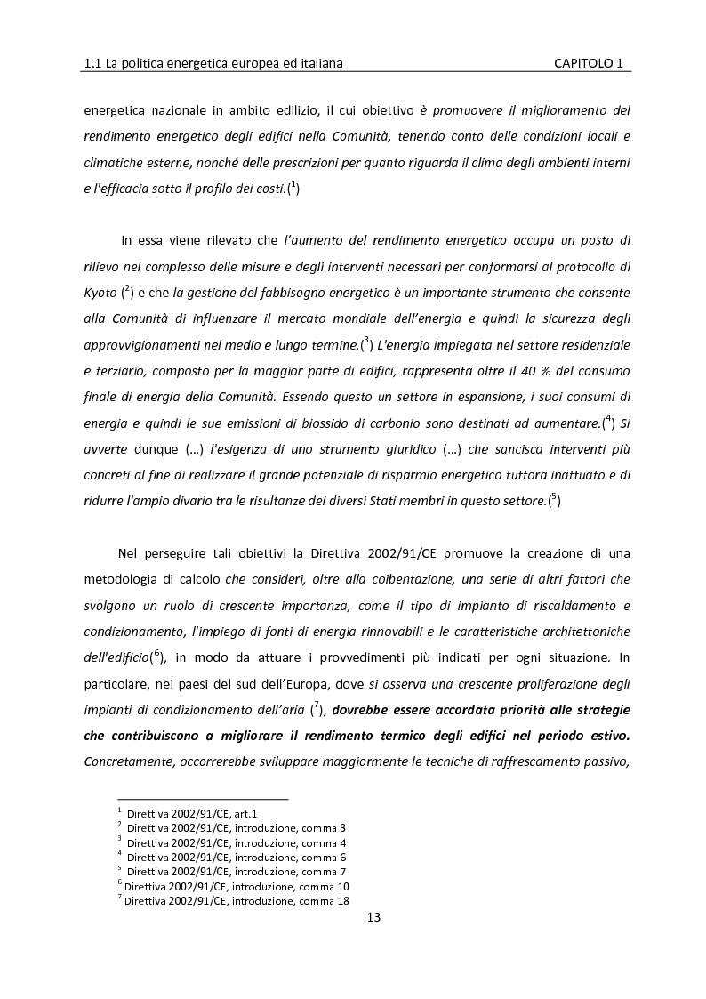 Anteprima della tesi: Building automation ed efficienza energetica: metodologia di valutazione del risparmio energetico conseguibile mediante controllo integrato dell'illuminazione e delle protezioni solari, Pagina 7