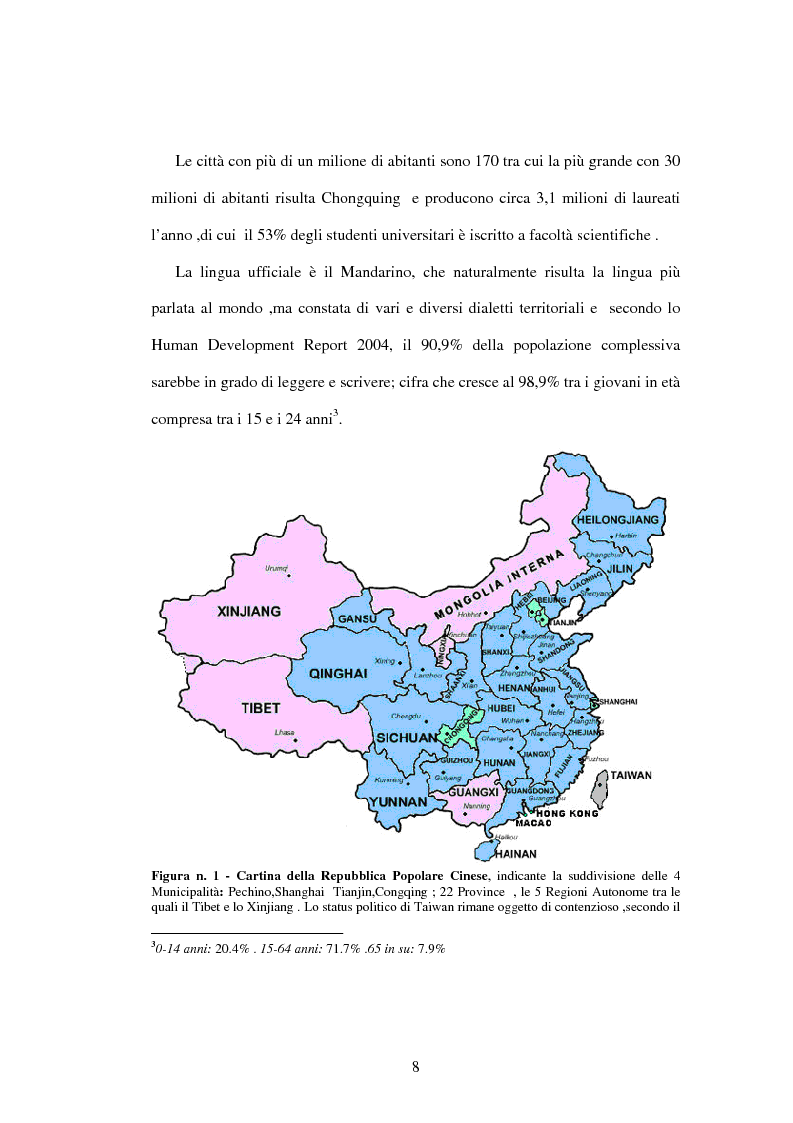 Anteprima della tesi: Prodotti agroalimentari: rapporti Italia-Cina. Il commercio, il rischio della concorrenza e le opportunità di un nuovo mercato, Pagina 2
