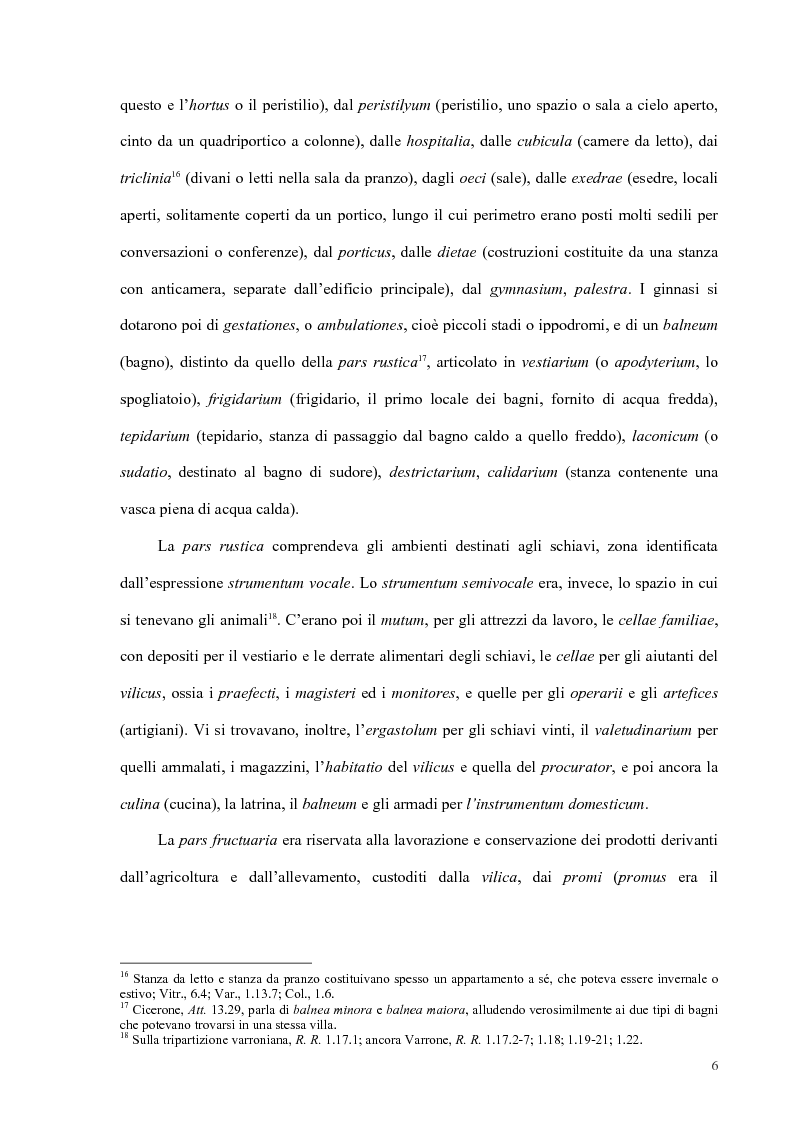 Anteprima della tesi: Organizzazione del lavoro nelle proprietà rurali in età Imperiale (con particolare attenzione al personale epigraficamente attestato in Puglia), Pagina 3