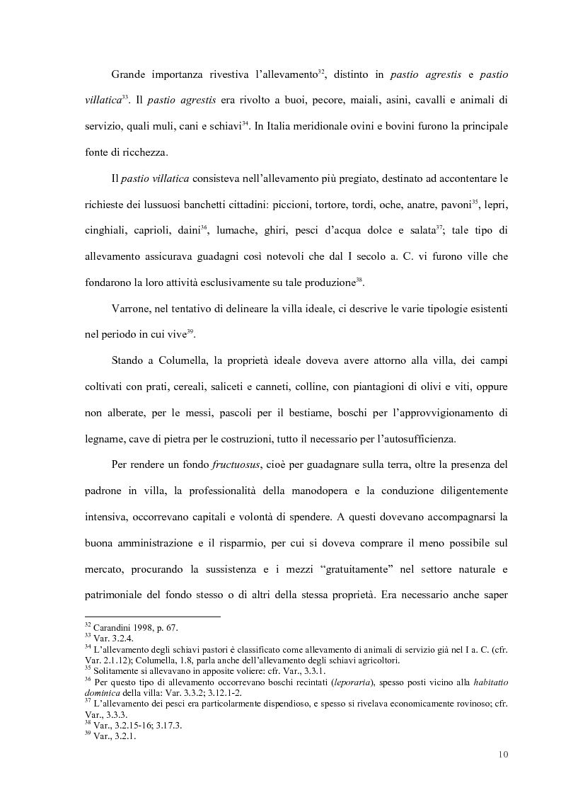 Anteprima della tesi: Organizzazione del lavoro nelle proprietà rurali in età Imperiale (con particolare attenzione al personale epigraficamente attestato in Puglia), Pagina 7