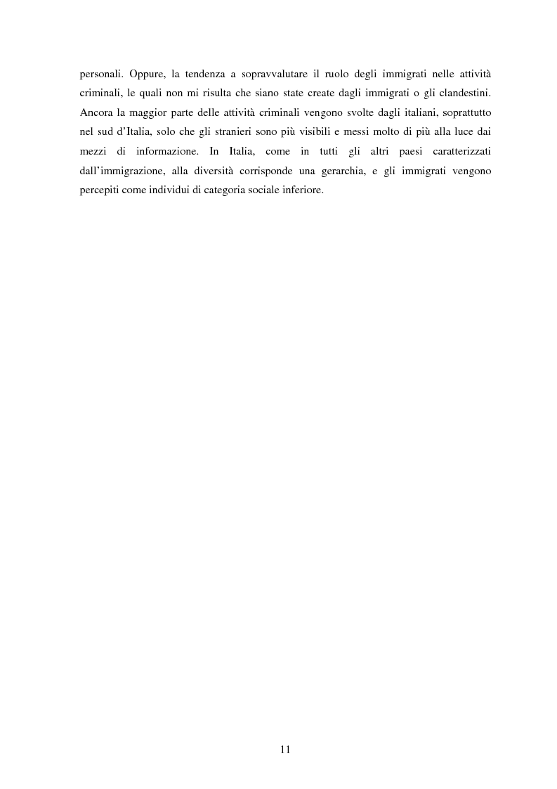 Anteprima della tesi: Aquile in fuga. L'immigrazione albanese in Italia tra costruzioni mediatiche, vincoli legislativi e sogni d'integrazione, Pagina 7