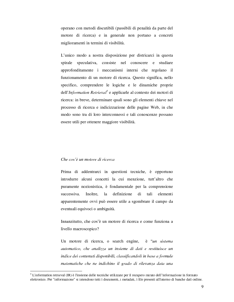 Anteprima della tesi: Search Engine Optimization nell'evoluzione dei motori di ricerca e nel Web semantico, Pagina 3