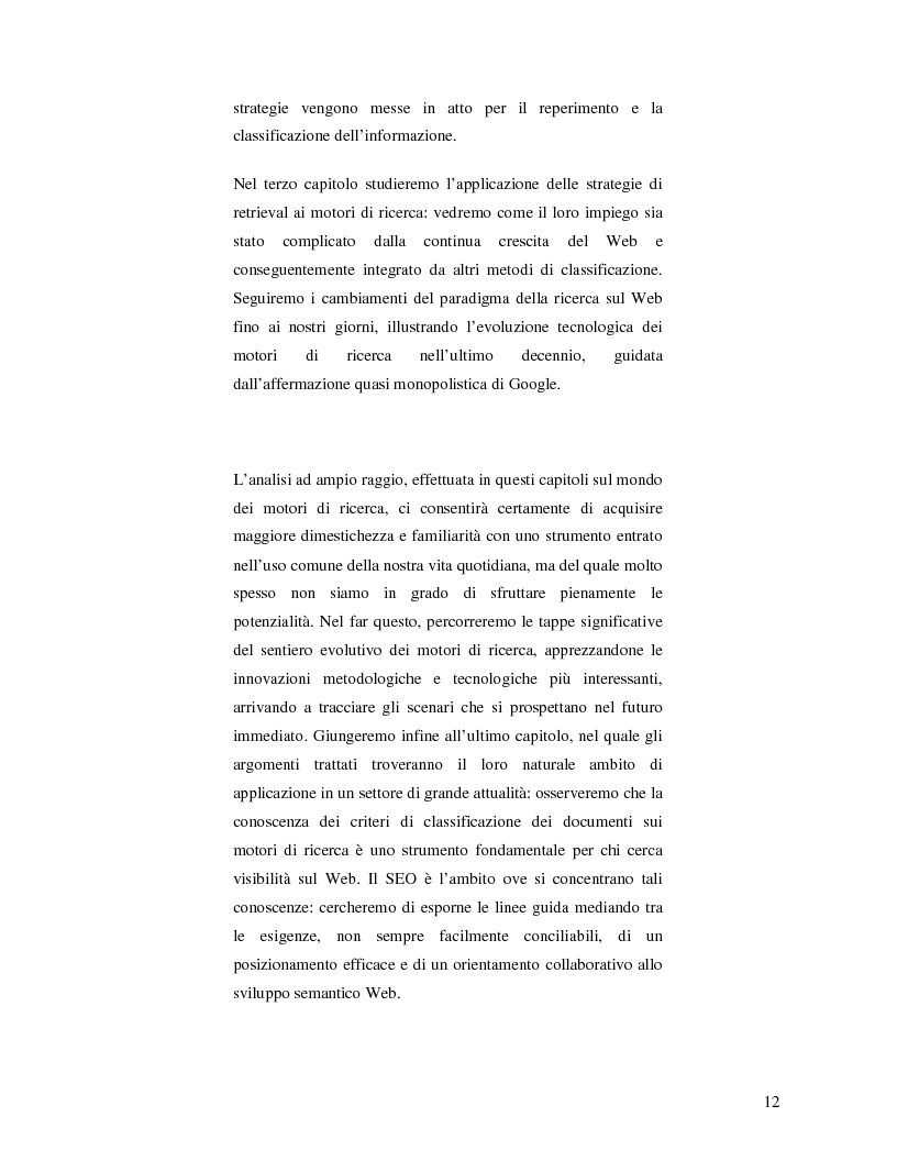 Anteprima della tesi: Search Engine Optimization nell'evoluzione dei motori di ricerca e nel Web semantico, Pagina 6