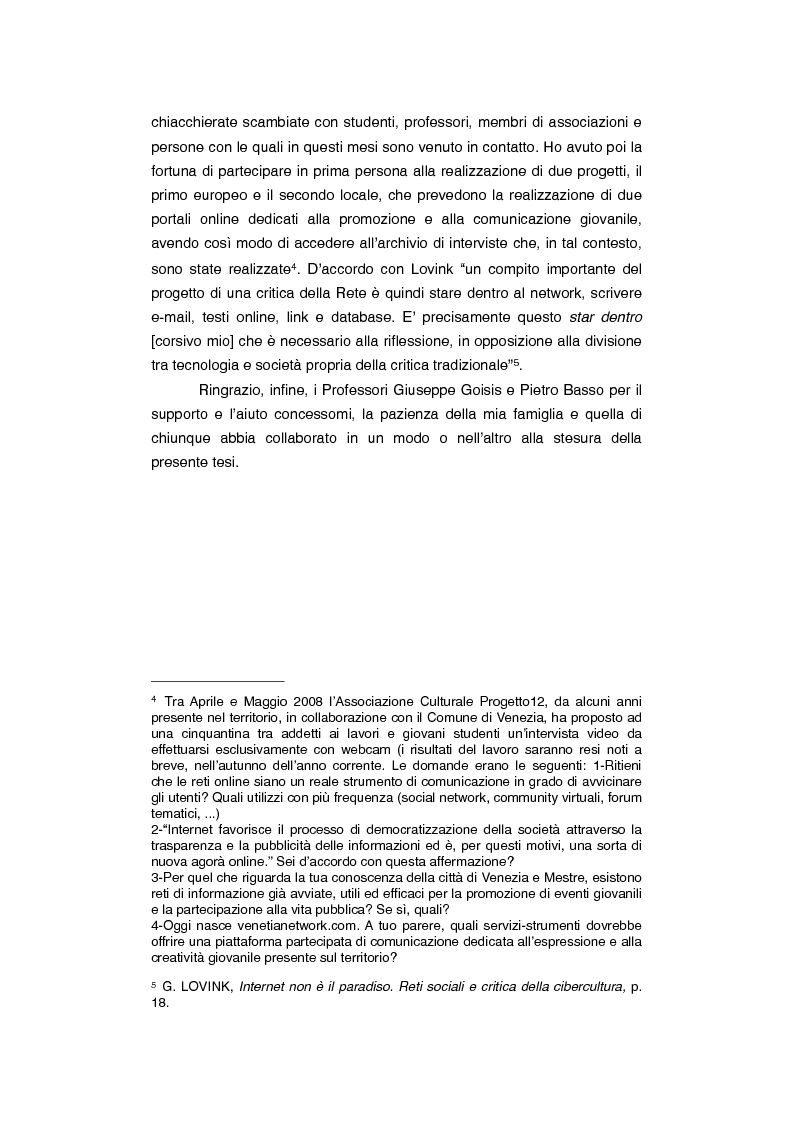 Anteprima della tesi: Dov'è finita l'opinione pubblica al tempo del social-network? Riflessioni su newmedia e comunicazione, Pagina 3